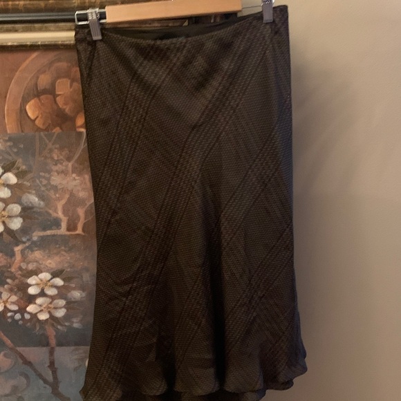 Ralph Lauren Dark Patterned Midi Skirt - Picture 1 of 2